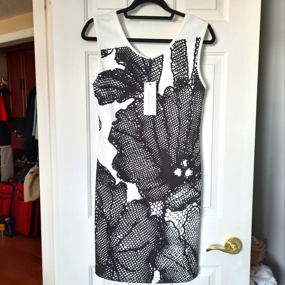 Angel Eye London, black and white dress size L - Picture 1 of 5